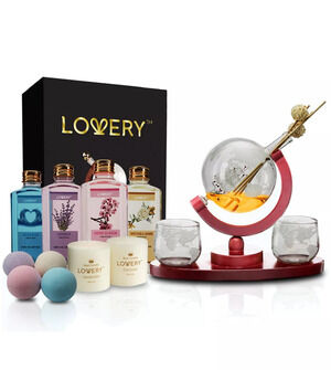 Whiskey-Wine Globe 16 Piece Gift Set, New in box , MSRP: 129$